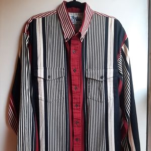 Roper Shirts Vintage Rodeo Blue Western Striped